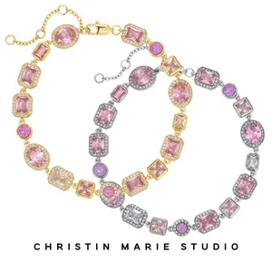 Amour (Pink) Solstice Gemstone Anklet