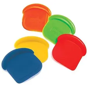 Norpro My Favorite Colored Scraper | Size 3" x 3" x .5" | 4-Count Assorted Colors