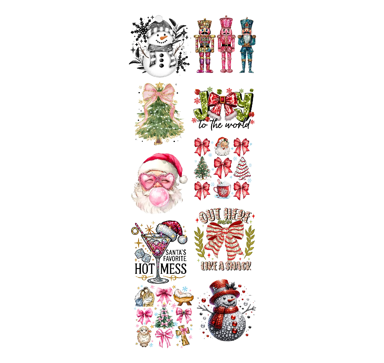 Christmas DTF gangsheet