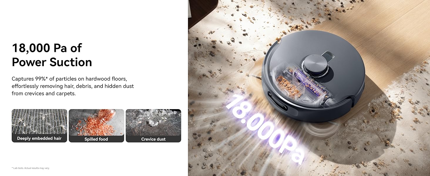 NARWAL Freo Z10 Ultra Robot Vacuum and Mop Combo, Dual RGB Cameras and Chips, AI Avoidance, 8N Corner to Edge Deep Cleaning, Dry-Wet Separation, 18000Pa, Hot Water Wash & Self-Emptying, Gray