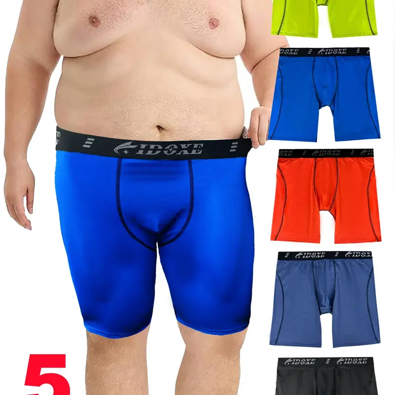 Men's Breathable Mesh Long Leg Briefs, Casual Outdoor Sports Underwear, Comfortable Soft Fabric for Gym Running Daily Wear, Gym Sports Tight, Underwear All Seasons, Sporty Underwear
