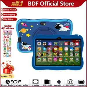 Learning Tablet, 4GB RAM 64GB ROM, 7-Inch IPS Screen, Android 13, 4000mah Battery, WiFi Gaming, Includes Accessories