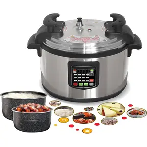 Kolice Commercial 33L Pressure Cooker, Multi Cooker Pressue Canner With Non-stick Inner Pot, 33L (35 QT), 3000W, For Hotel Restaurant Kitchen and only for 220V electric (NOT 110V)