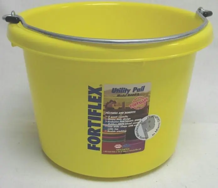 Fortex Industries Inc N400 Pail 8qt- Mellow Yellow 8 Quart - N400-8 MELLOW
