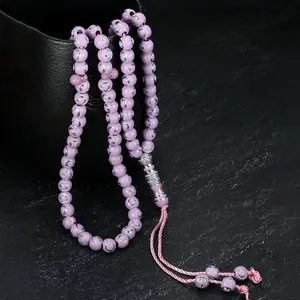 99 Round Acrylic Hand Knotted Beads, Buddhist Beads, Bracelets, Supplies for Ramadan, Worship, and Prayer