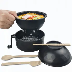 WF-2025Hot Selling Ramen Pot Ramen Bowl Set with Chopsticks 33 oz Microwavable Noodle Bowl College Dorm Essentials for Girls and Boys Apartment Essentials Black Friday Sale
