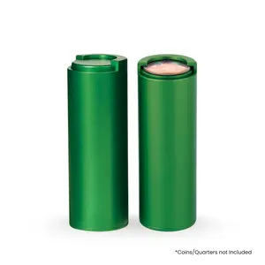 BCB Coin Holder – Coin Tube Holds 40 Plus Coins Quarter or Dollar Dispensers | Aluminum