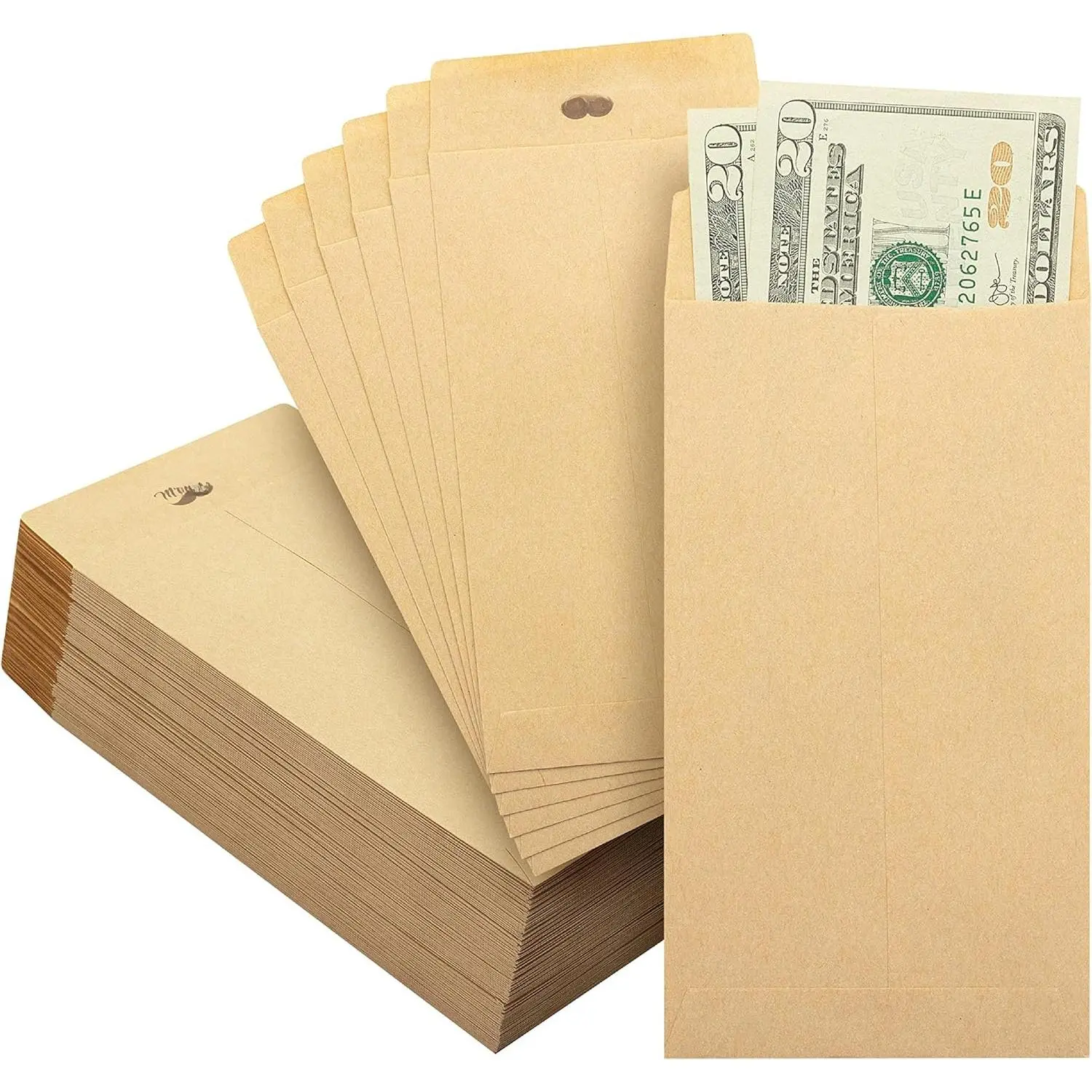 -  Envelopes for , 6.5" x 3.5", 100 Pack,  Paper, Self-Adhesive Bulk  Envelopes for Budgeting,  and  Saving, Check, Budget, Small Item Organizing