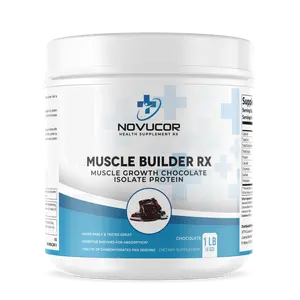 1lb Muscle Builder RX Muscle Growth Whey Isolate Protein (Chocolate) Healthcare Dietary Fitness Supplement