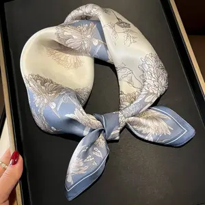 100% Mulberry Silk Square Scarf for Hair & Neck