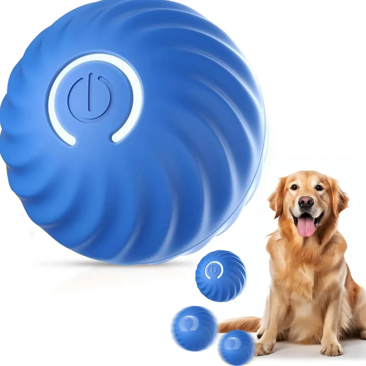 Rechargeable Interactive Dog Ball – Smart Moving & Jumping Toy for Pets with LED and Bite-Proof Design indoor fun discounted press dog toy gravity cat