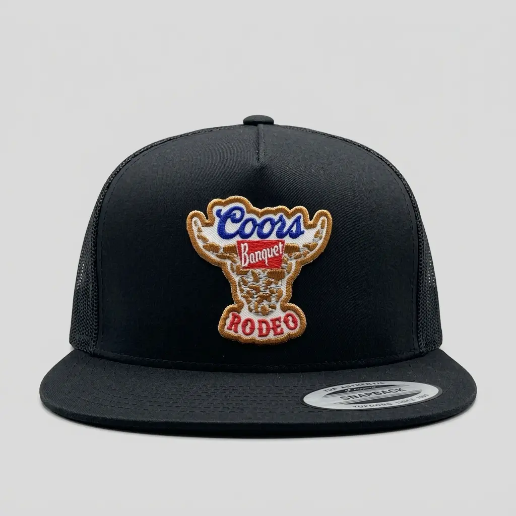 Coors Rodeo Embroidered Retro Hat Trucker Hat Many Colors Snapback Hat, Unisex Casual Street Style, Gift Idea For Her Him, Unisex Everyday Wear