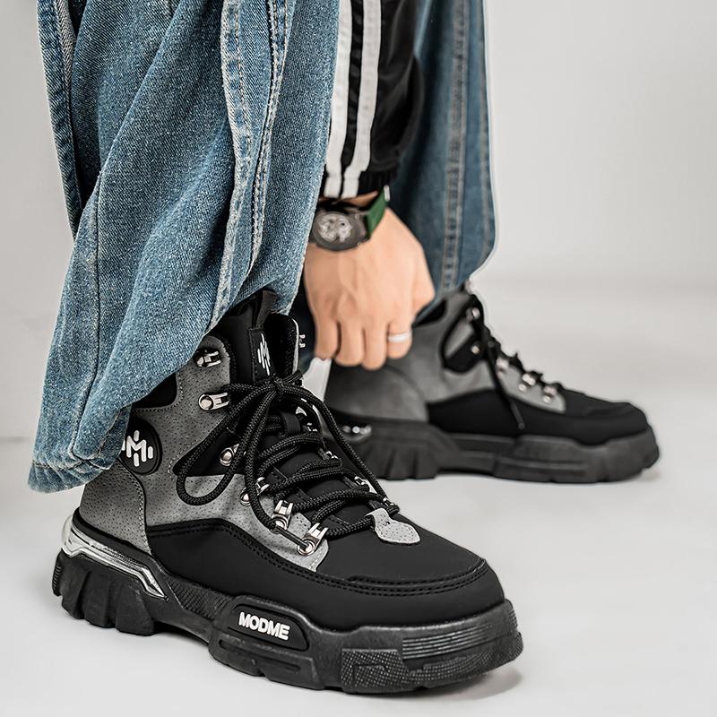 MODME Men’s Waterproof High-Top Hiking Boots, Non-Slip Outdoor Work Shoes, Durable Trail Sneakers for Trekking & Camping MODME Men’s Waterproof High-Top Hiking Boots, Non-Slip Outdoor Work Shoes, Durable Trail Sneakers for Trekking & Camping