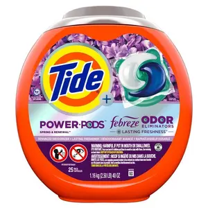 Power Pods Spring Renewal Scent Laundry Detergent Pods, 25-Count