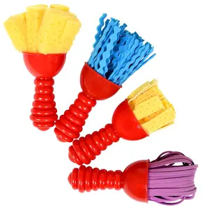 Textured Art Tools Set of 4 Jumbo Paint Brushes for Toddlers and Kids Set 2 DIY Patterns and Effects