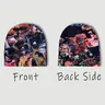 Unisex Abstract Print Beanie Hat, Unique Casual Street Style, Slim-Fitting, All Seasons, Hip-Hop Culture, Urban Fashion, Casual Headwear