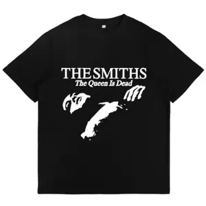 The Smiths “The Queen Is Dead” Inspired TShirt, Vintage 80s Rock Band Graphic Tee, Retro Indie Music Album Style Shirt for Fans, Alternative Music Fan Shirt