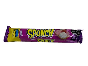Marinela Sponch Maxi Tubo Strawberry Marshmallow Cookies- 180g (18 Pack Cookies)