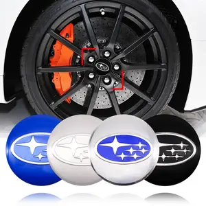 4pcs 56mm Subaru Wheel Center Stickers, Personalized Emblem Decals, Waterproof Sunproof Decoration Accessories for Car Wheels, Decal for Cars, Vehicle Decoration