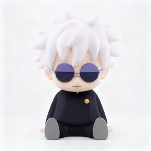 Sunrisepop Jujutsu Kaisen Figure Satoru Gojo Action Figures Night Light Collectible Ornaments Pat Tap Light Desk Night Lamp Bedroom Decor Gifts Color Changing Usb Powered Ambient Dimmable Led Christmas Gift