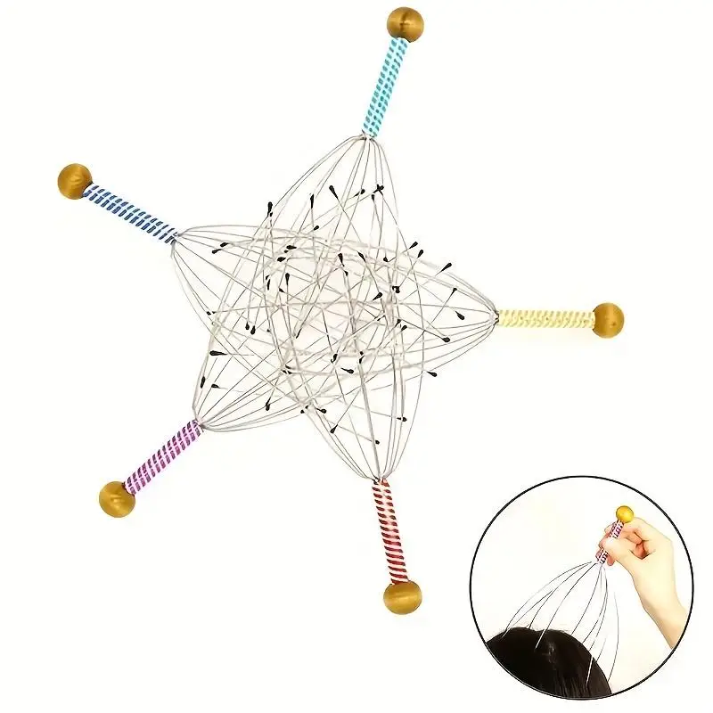 Head Massager for Decompression, Head Scratcher Massage Tool, Octopus Design Comfort Head Massage Comb for Deep Relaxation & Scalp Soothing, Body Care