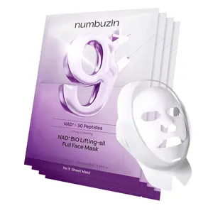 [Numbuzin] No.9 NAD Bio Lifting Full Cover Facial Mask (4ea) - Improves Elasticity, Smooths Fine Lines