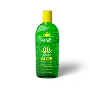 Ocean Potion After Sun Aloe Gel - Organic Moisturizing Sunscreen for Post Sun Care - 8.5 FL OZ - Soothes & Hydrates Skin - No Added Alcohol or Parabens