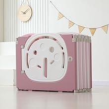 Baby Playpen,Foldable Playpen for Babies and Toddlers,Kids Activity Centre Safety Play Yard,Safety Gates for Indoor&Outdoor,Toddler Fence Play Area,Portable, Educational, 18 Panels