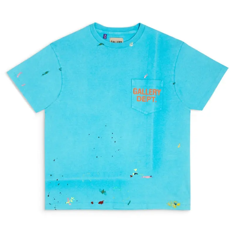 Gallery Dept. Vintage Logo Painted Tee Turquoise (men) by StockX Gallery Dept. Vintage Logo Painted Tee Turquoise (men) by StockX