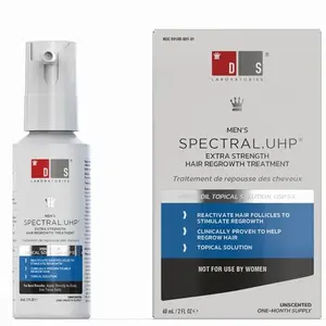 [NEW 2025] Spectral.UHP 5% Minoxidil Hair Growth Serum for Men by DS Laboratories - Extra Strength Topical Hair Loss Treatment, Supports Hair Growth in the Vertex, Experience Fuller, Thicker Hair (2 fl oz)