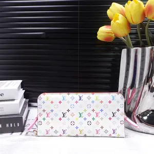 Pre-owned Louis Vuitton Coated Canvas Small Leather Goods Insolite Murakami White Wallet T10358490