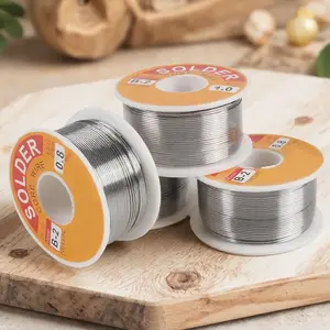Low Temp Quick-Melt Solder Wire - 2% Flux Rosin Core Tin Alloy, Eco-Friendly, 50g/100g Spooled Rolls - High Fluidity for PCB, Wire Repair, Precision Electronics Welding - Low Residue, Durable & Efficient
