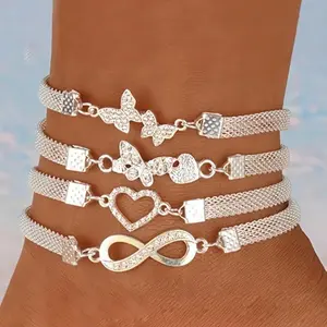 Infinite Diamond Anklet Creative Retro Alloy Anklet