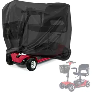 Mobility Scooter Cover,  Scooter Cover for Outdoor Storage, 420D Oxford Fabric Heavy Duty Electric Mobility Scooter Accessories -Weather Protection Covers- 55 x 26 x 36 Inch