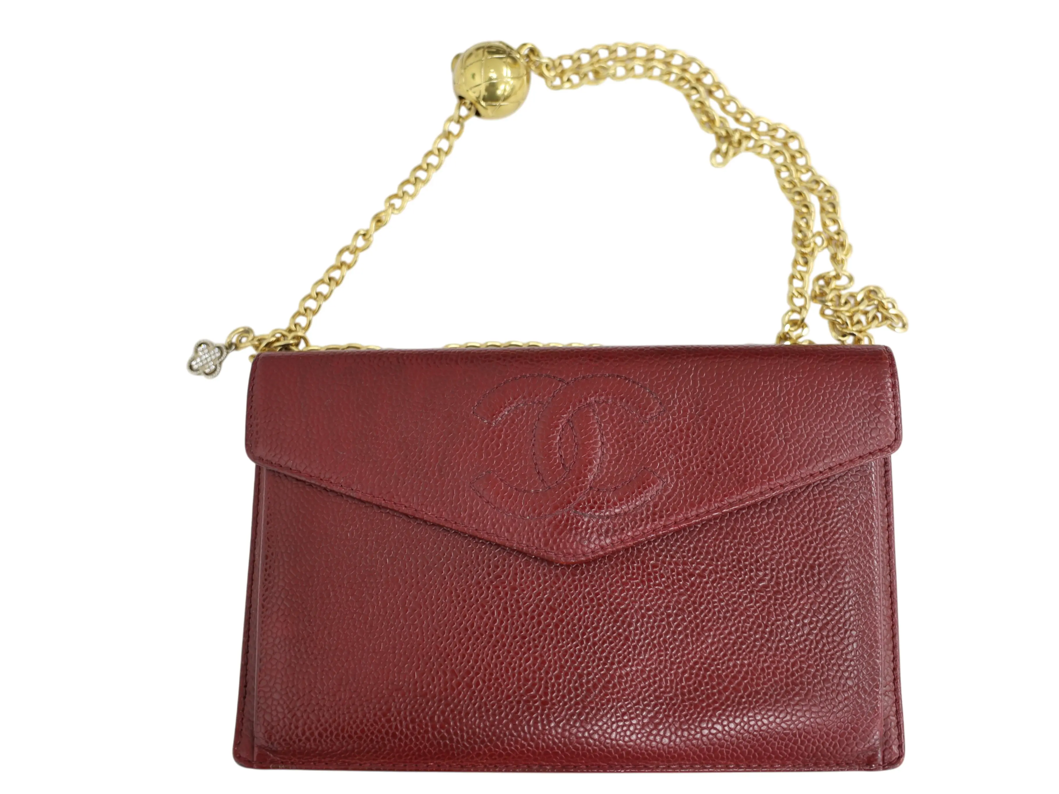 Pre-owned CHANEL CAVIAR LEATHER Clutches & Wristlets TIMELESS ENVALOPE WALLET