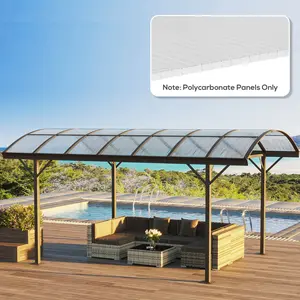 14 Pcs Twin-Wall Polycarbonate Panels – Clear. 4' x 2' Each (0.16" Thick). Honeycomb Structure for Insulation. UV Blocking. Cuttable. Multipurpose. Covers ~110 Sq Ft