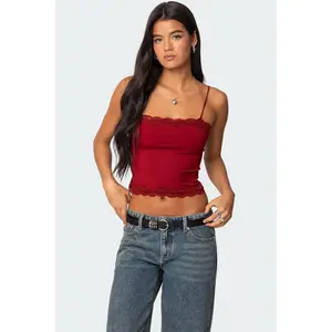 Cruella Lace Trim Tank Top