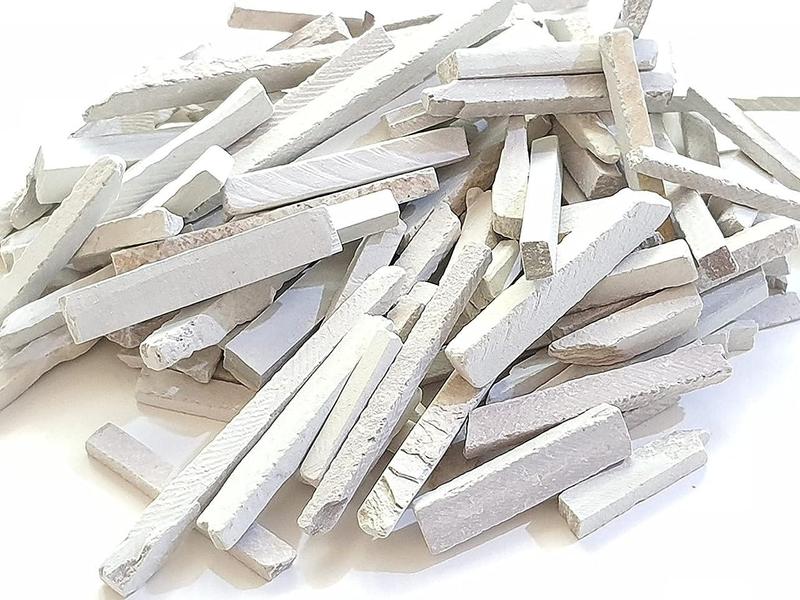 Generic White Color Slate Pencils For Writing Thin (250 Grams)