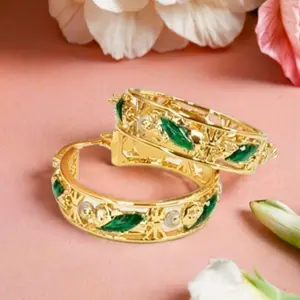 St. Jude Thaddeus hoop earrings, 14K gold plated – Protection and faith with style