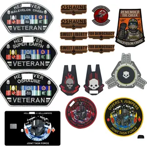 Divers Hook Fastener PVC and Embroidery Patches and Stickers and Card Skin Many Designs to Choose From