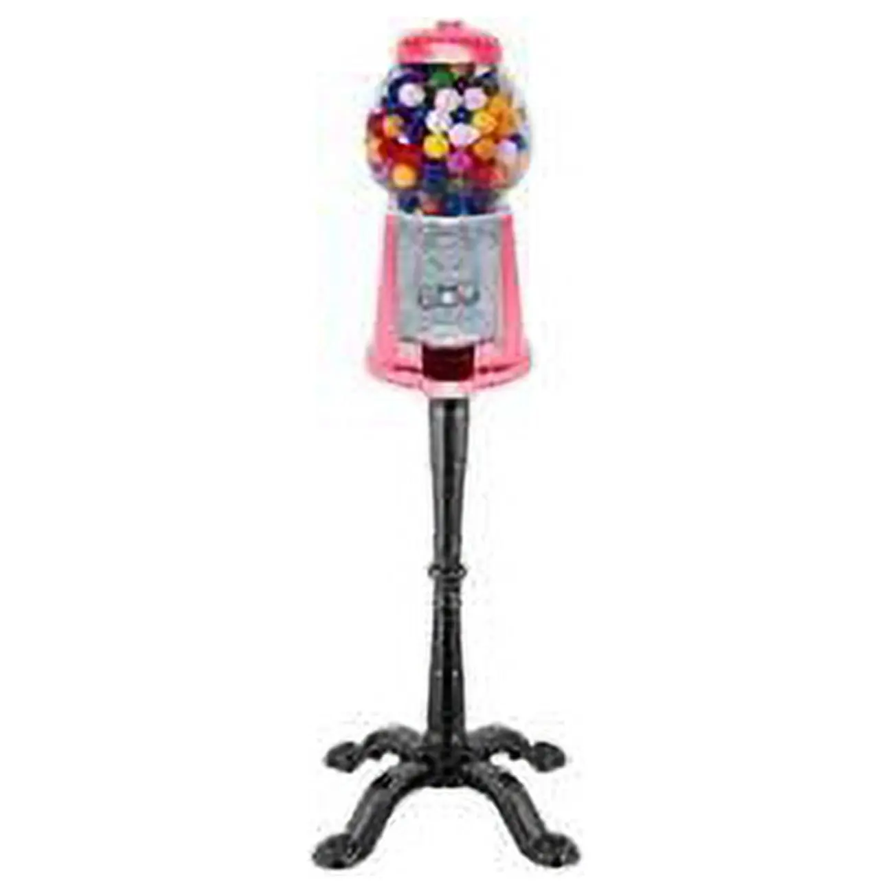 212 MAIN AGMC-10 15 in. Gloss Finish Watermelon Tall Gumball & Candy Machine, Antique Black Stand, Dispenses Candy