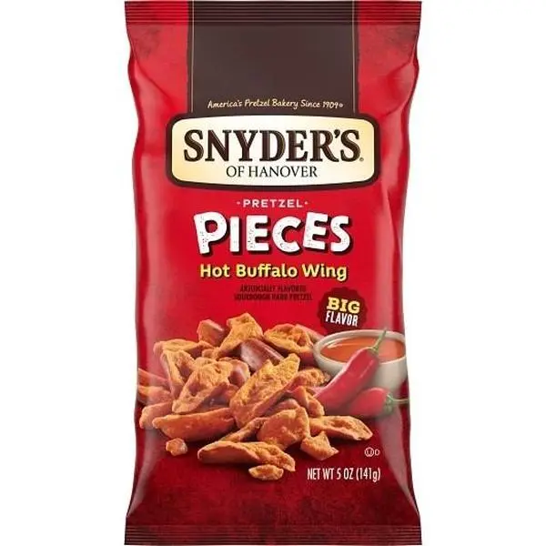 Snyder's Hanover Hot Buffalo Wing Pretzel Pieces 5oz 8ct