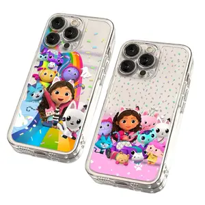 Kids G-Gabbys D-Dollhouse Cats Cute Phone Cases For iPhone 17 Promax Pro Air 16 Plus 15 14 13 12 11 Clear Soft Transparent Shockproof Protective Cover Gift For Birthday Christmas