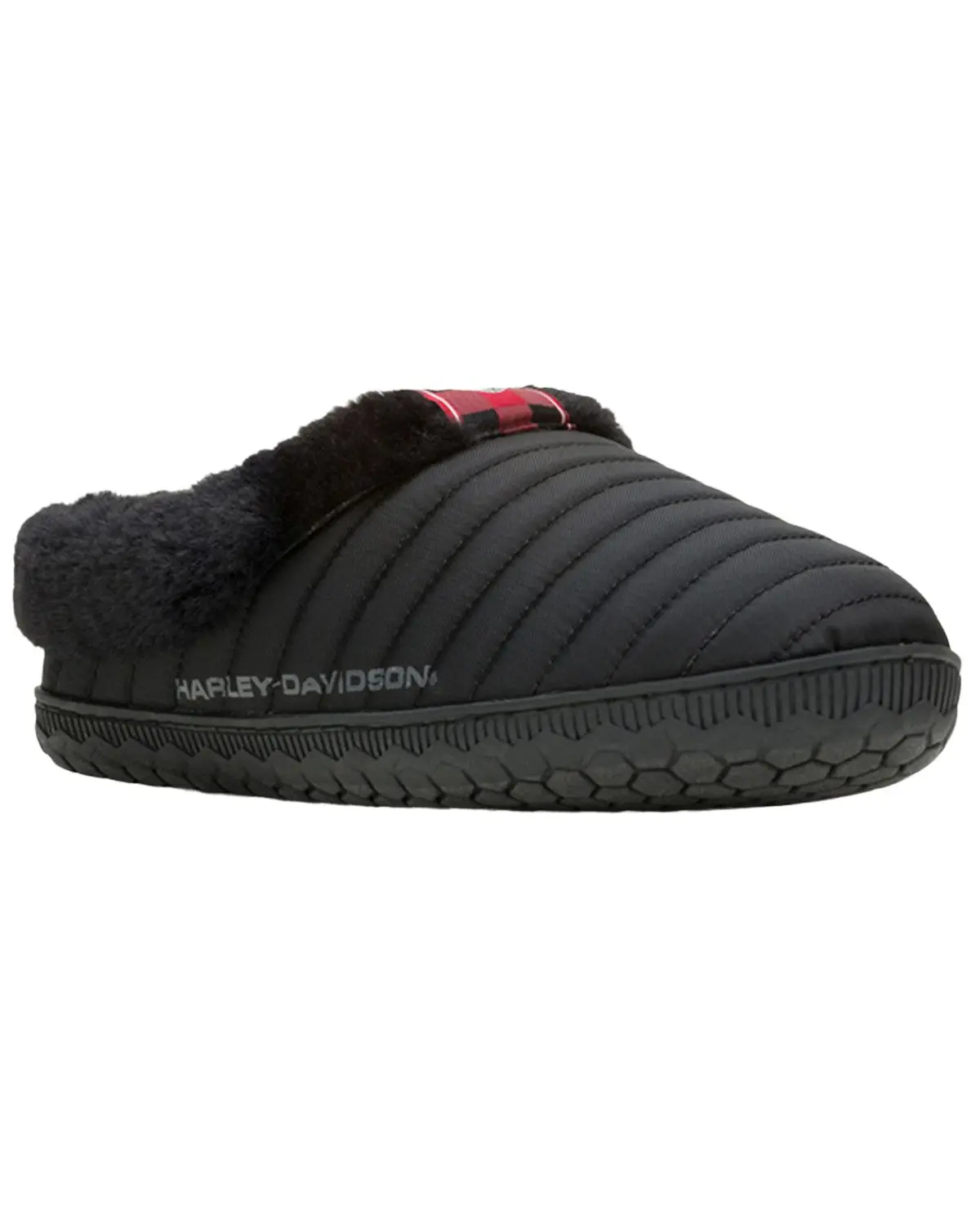 Harley Davidson Men's Men'S Cosgrove Faux Fur Lined Slippers - D93927