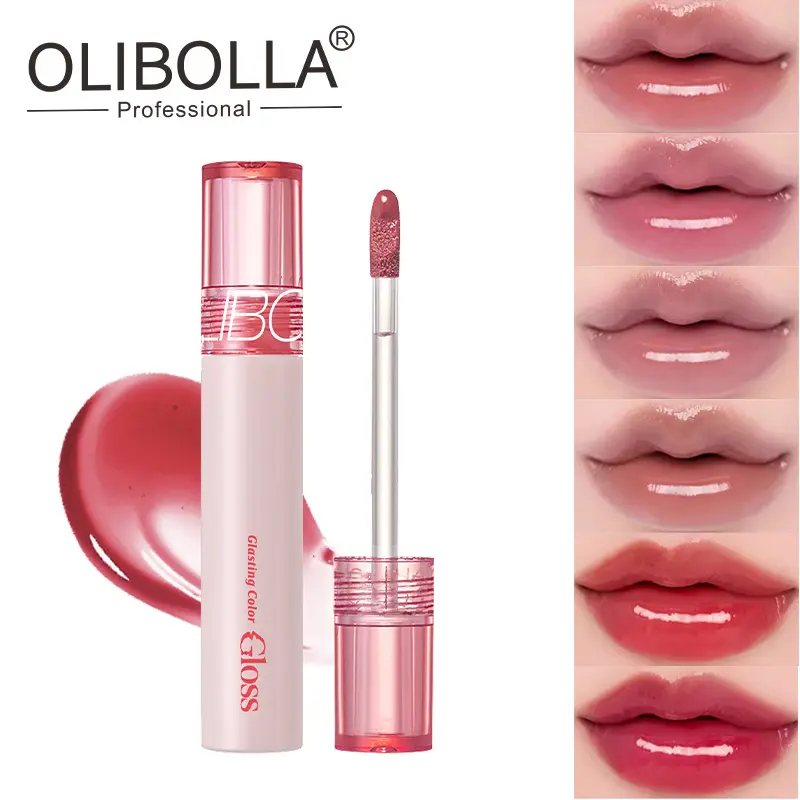 6-Color Natural Plumping & Hydrating Liquid Lip Gloss Set - Non-Sticky Cosmetic with Honey Glaze & Fruit Tints, Long-Lasting Glossy Lips, No Harmful Additives, Normal Skin Daily Use, Radiant, Blendable Soft Glam, Everyday Glam, Single Item, Tinted Lip Glo