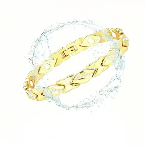 Stone Bracelet Magenetic Heailth Energy Germanium Magniticic Bracelet Hologram Chain Link Bracelets For Women - Fashion Bracelet For Women, Perfect Birthday Or Anniversary For Gift