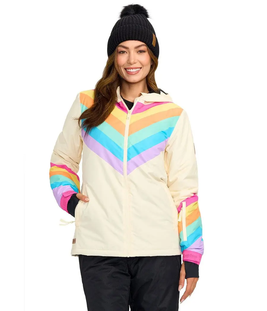 Women's Retro Rainbow Ski Jacket Women's Retro Rainbow Ski Jacket