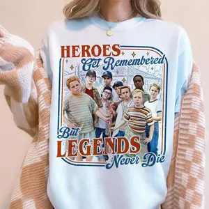 Heroes Get Remembered But Legends Never Di* Shirt, 90s Nostalgia Movie Tee, Vintage Graphic T-Shirt, Retro Film Quote Shirt, Classic Movie Fan Gift