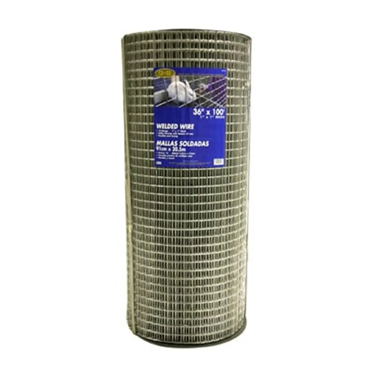Midwest Air 14 Gauge Galvanized Welded Metal Fencing, 36 in. x 100 ft. 1x1 in. Fence Mesh, 109.34 lbs, 14.96-14.96-36.22 in. Dimensions for Home Improvement, Gardening, Garden Buildings, 1 X 1 In.