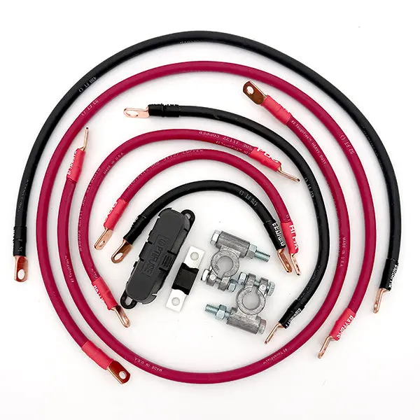 Jeep Cherokee XJ Big 7 Battery Cable Kit (1987-2001)